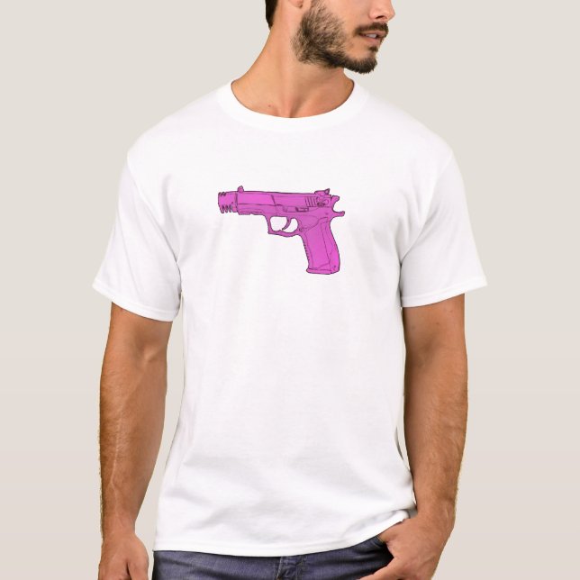 Camiseta Arma cor-de-rosa (Frente)