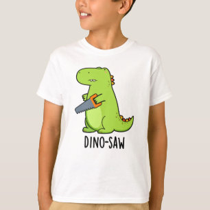 Camiseta Arma da Ferramenta Dinossauro Bonito de Serra Dino