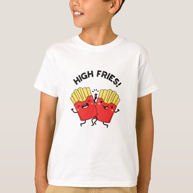 Camiseta Arma de Amigo Engraçado Alto Fries (Frente)