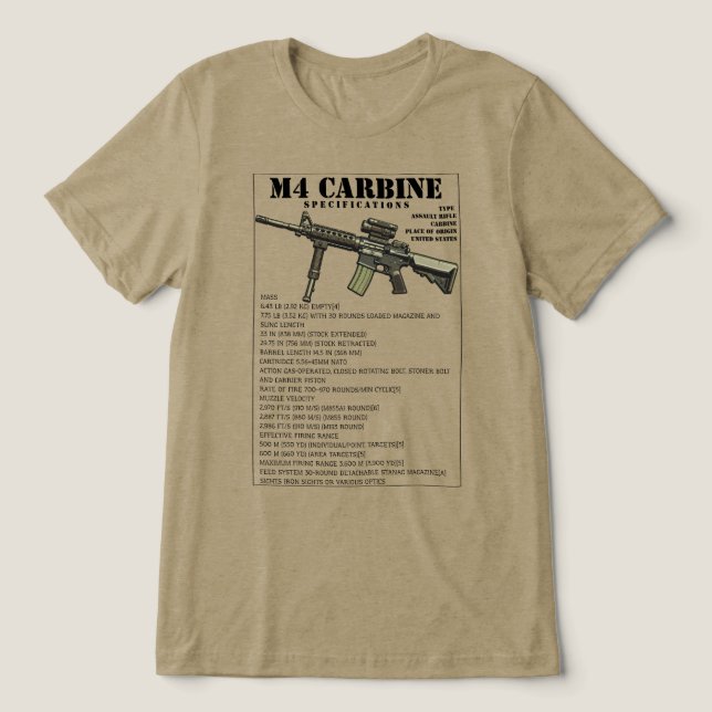 Camiseta Arma de Infantaria Carabina M4 (Design frontal)