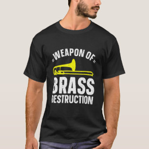 Camiseta Arma De Trombone Musical De Destruição De Brass