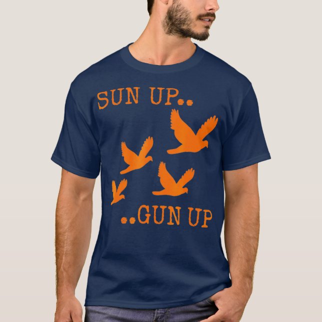 Camiseta Arma Laranja    CamoSun de Caça à Vaca (Frente)