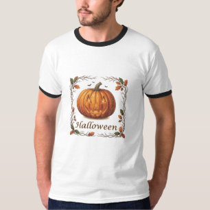 Camiseta Armadilha de Halloween Assustadora de Folha de Out