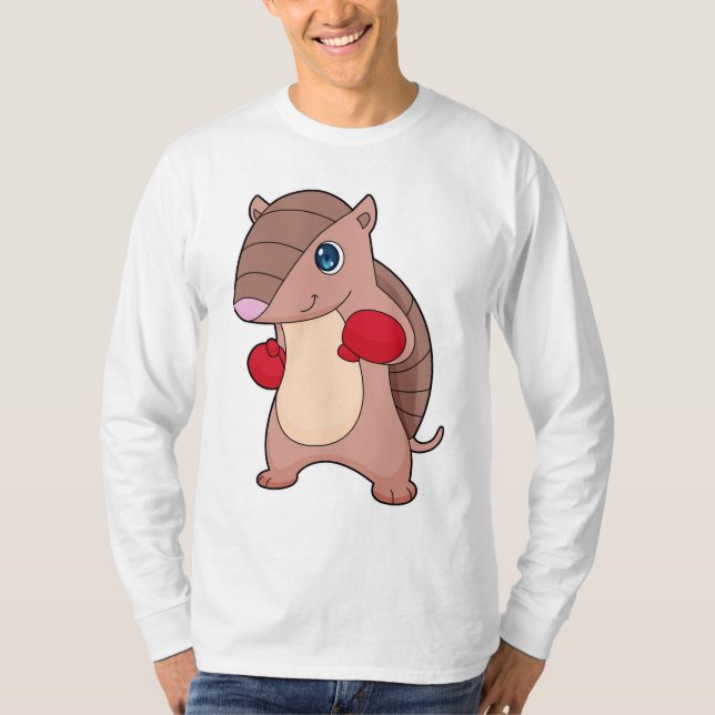 Camiseta Armadillo Boxer Boxer Luvas (Frente)