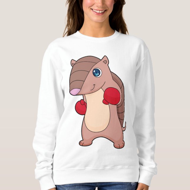 Camiseta Armadillo Boxer Boxer Luvas (Frente)