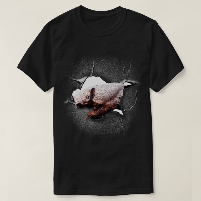 Camiseta Armadillo Face Break (Frente do Design)