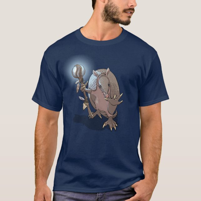 Camiseta Armadillo Mystic Animal Character Illustration (Frente)