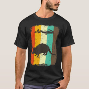 Camiseta Armadillo Retro 70s Vintage Animal Art