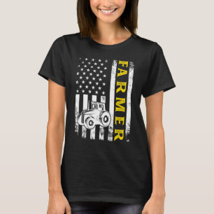 Camiseta Armador de Bandeiras Americanas Trator