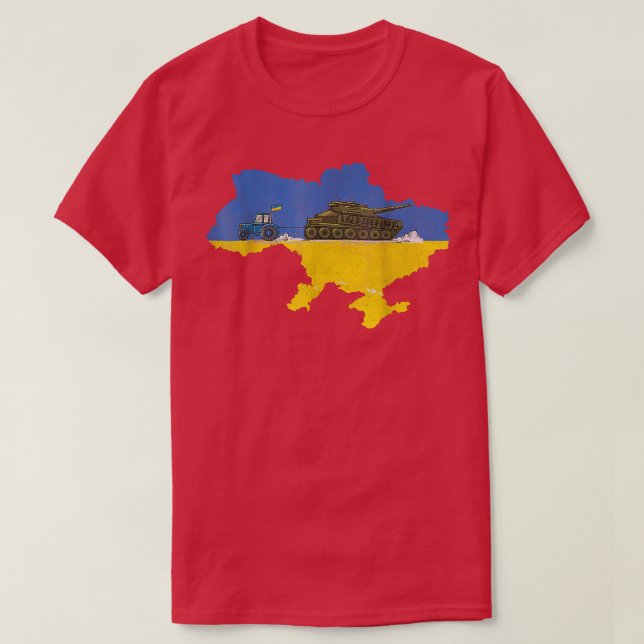 Camiseta Armadores Ucranianos Roubam Tanque Funny Trator Uc (Frente do Design)