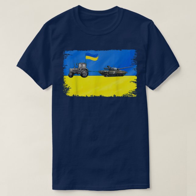 Camiseta Armadores Ucranianos Roubam Tanque Funny Trator Uc (Frente do Design)