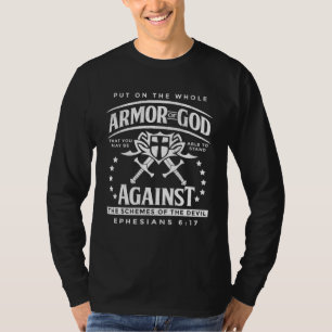 Camiseta Armadura De Deus Efésios 617 Versículo Bíblico Cri