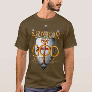 Camiseta Armadura de Deus Ephesianos Bíblia Verso Religioso