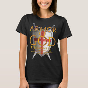 Camiseta Armadura de Deus Ephesianos Bíblia Verso Religioso