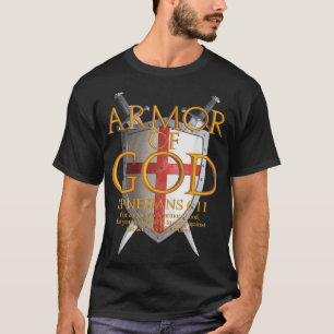 Camiseta Armadura de Deus Ephesianos Bíblia Verso Religioso