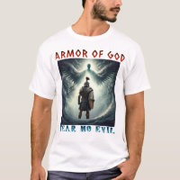 Armadura de Deus Não Tema o Mal Desenho Cristão