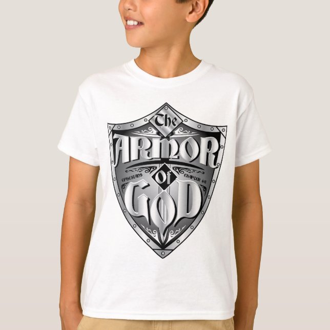 CAMISETA ARMADURA DO DEUS (Frente)
