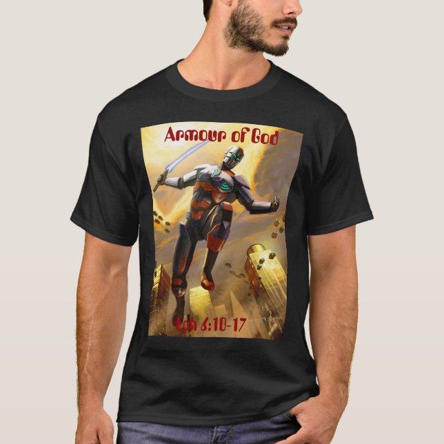 Camiseta Armadura do deus o futuro (Frente)
