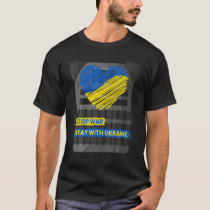 Camiseta Armamento Corporal - Parem A Guerra - Fiquem Com A