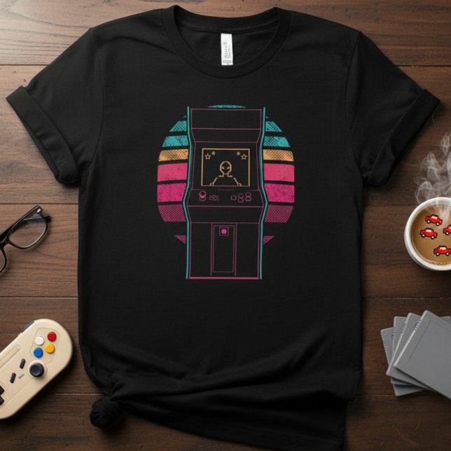 Camiseta Armário de Arcade Retrô (Criador carregado)