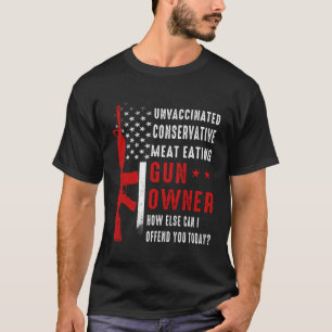 Camiseta Armário não vacinado conservador que come carne pr