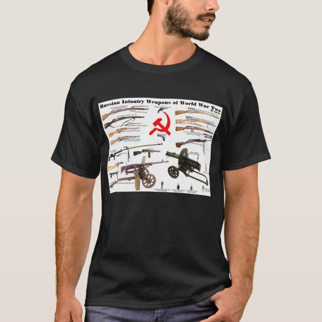 Camiseta Armas da infantaria do russo de WW2 (Frente)