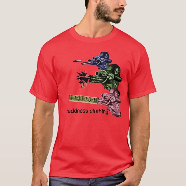 Camiseta armas da informação maciça (Frente)