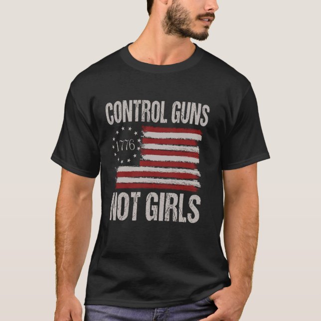 Camiseta Armas de Controle Não Raparigas (Frente)