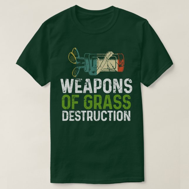 Camiseta Armas De Destruição De Grãos Golfe 1 (Frente do Design)