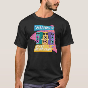 Camiseta Armas de Destruição de Vidro Estilo anos 90