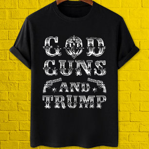 Camiseta Armas de Deus e amante de armas de caça Pro trump