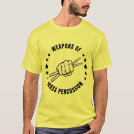 Camiseta armas de percussão em massa