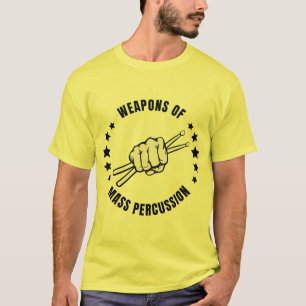 Camiseta armas de percussão em massa