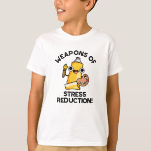 Camiseta Armas De Redução De Estresse Piada De Artista Engr
