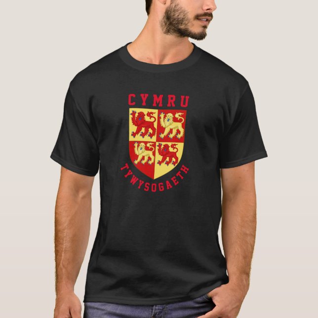 Camiseta Armas do Principado medieval de Gales (Frente)