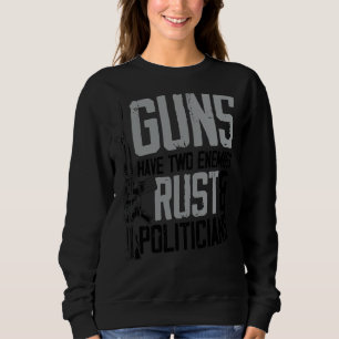 Camiseta Armas Mens Têm Dois Inimigos Confiantes E Político