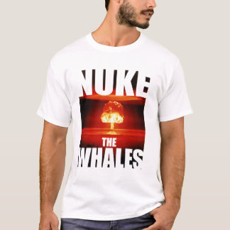 Camiseta Armas nucleares as baleias
