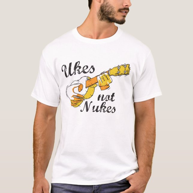 Camiseta Armas nucleares de Ukes não (Frente)