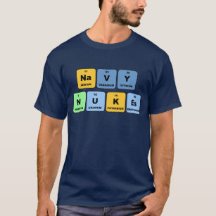 Camiseta Armas nucleares elementares do marinho