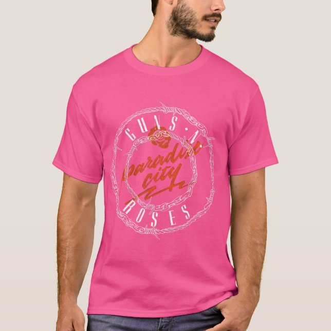 Camiseta Armas Oficiais N' Rosas Logotipo do Paraíso (Frente)