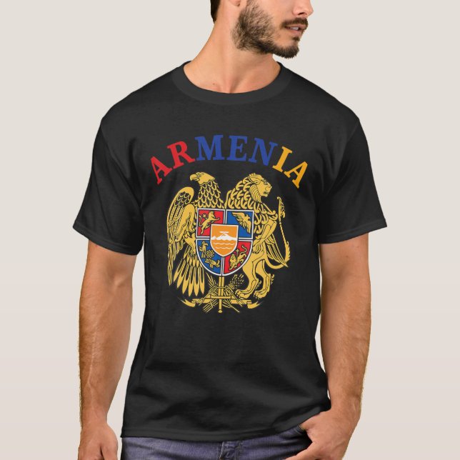 Camiseta Armênia - Casaco de armas armênio (Frente)