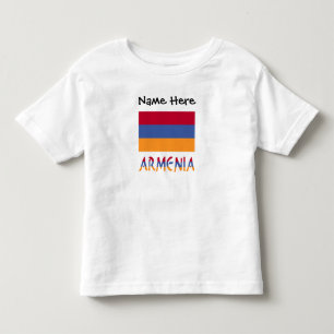 Camiseta Armênia e Bandeira da Armênia Personalizados