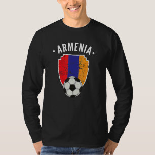 Camiseta Armênia Futebol Armênia Bandeira Futebol armênio o