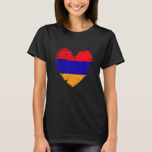 Camiseta Armênia Heart Armian Flag Pride Armênia