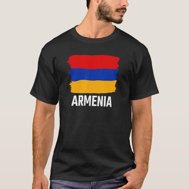 Camiseta Armênia Sinalizador armênio armênio (Frente)