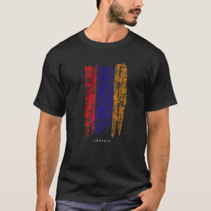 Camiseta Armênia Vintage Bandeira Armênia Retro
