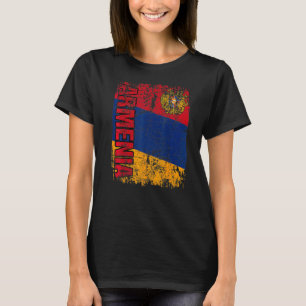 Camiseta ARMENIAN FLAG Big Flag Vintage afligiu ARMÊNIA