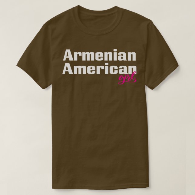 Camiseta Armênio Americano 1 (Frente do Design)