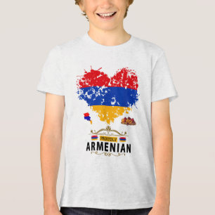 Camiseta Armênio - Ideia De Bandeira Para Crianças Repúblic