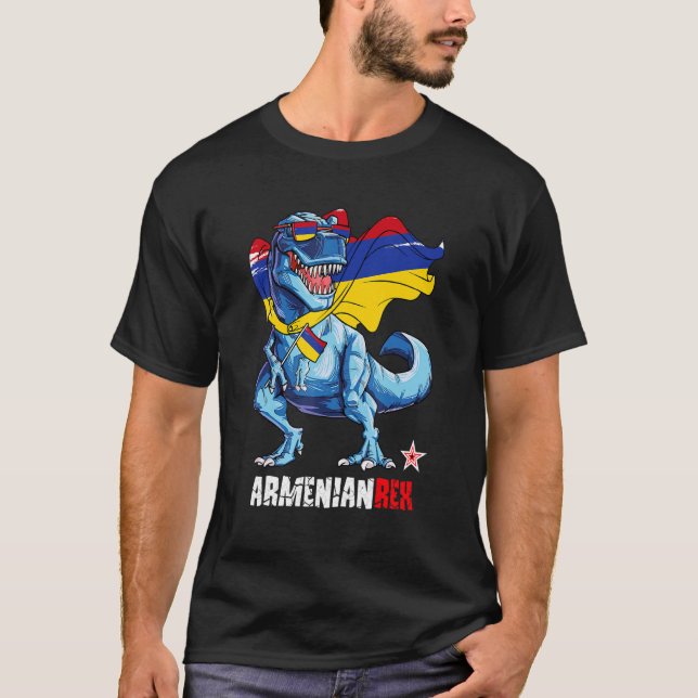 Camiseta Armênio, orgulho armênio, diversão armênia de band (Frente)